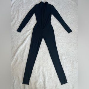 Stretchy mesh jumpsuit